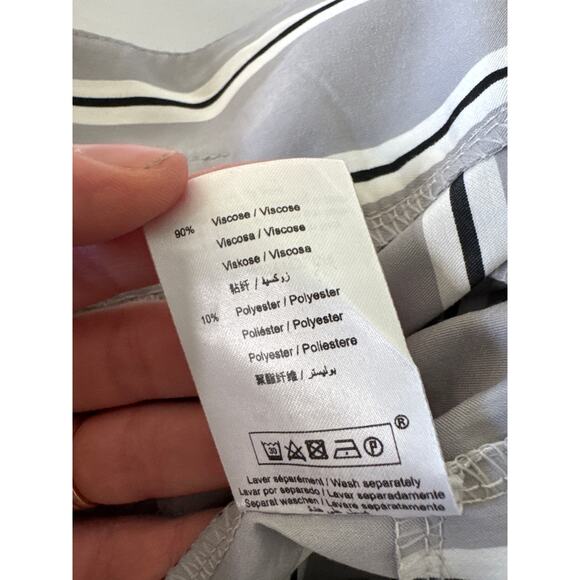 La Fee Maraboutee Striped  High Rise Pants Gray Size 40 - Picture 7 of 9